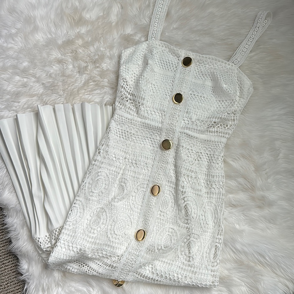 NWT ASOS Little Lace White Dress
